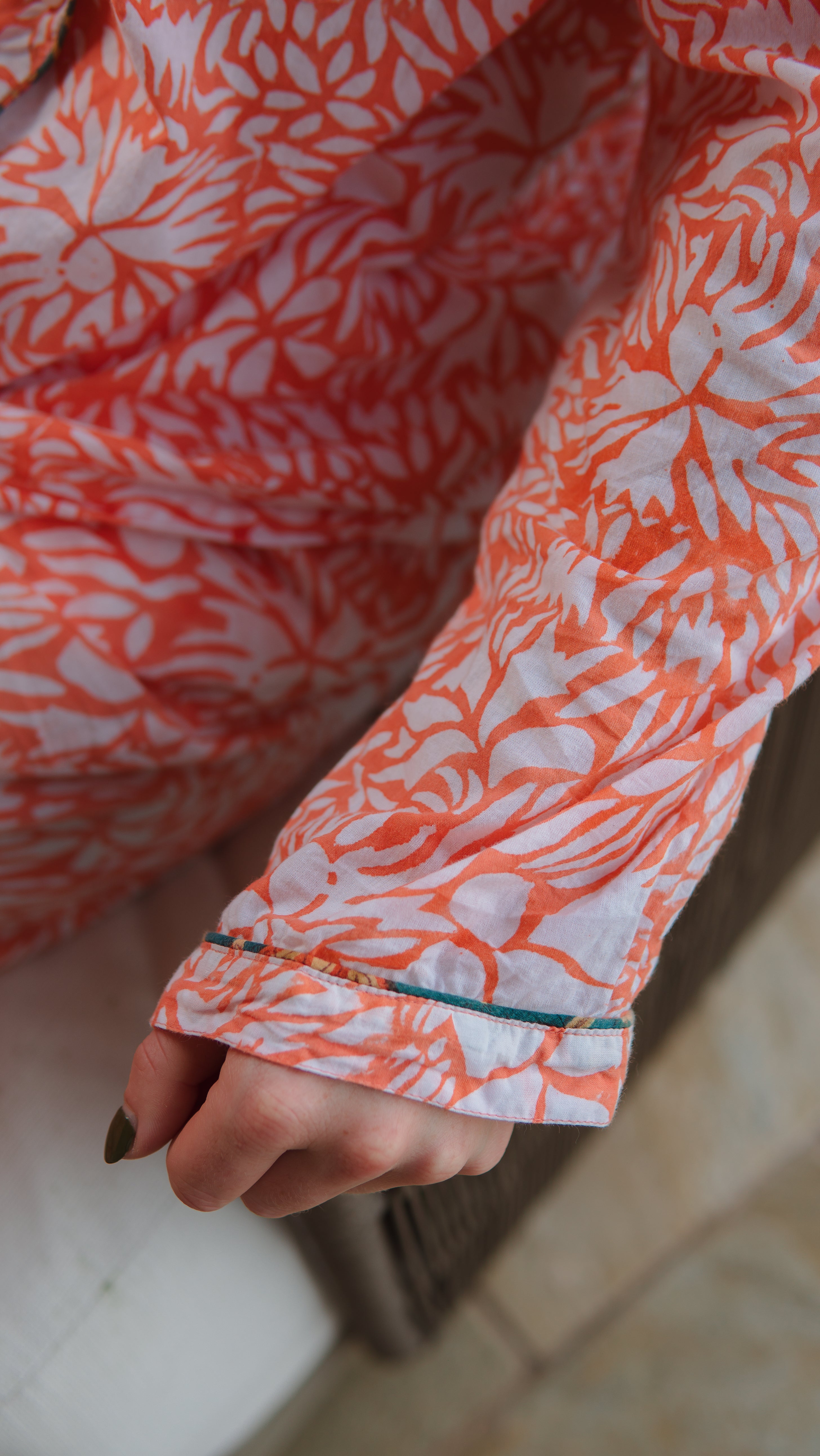 Orange Blossom Pajama Set