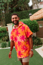 Pink Palm Hoodie