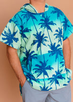 Blue Palm Hoodie
