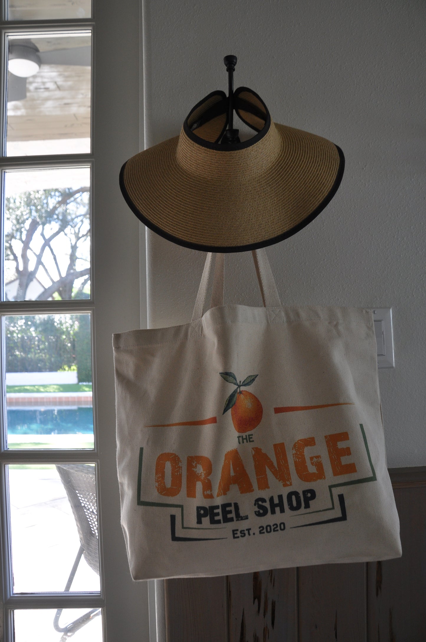 Orange Peel Logo Canvas Tote Bag