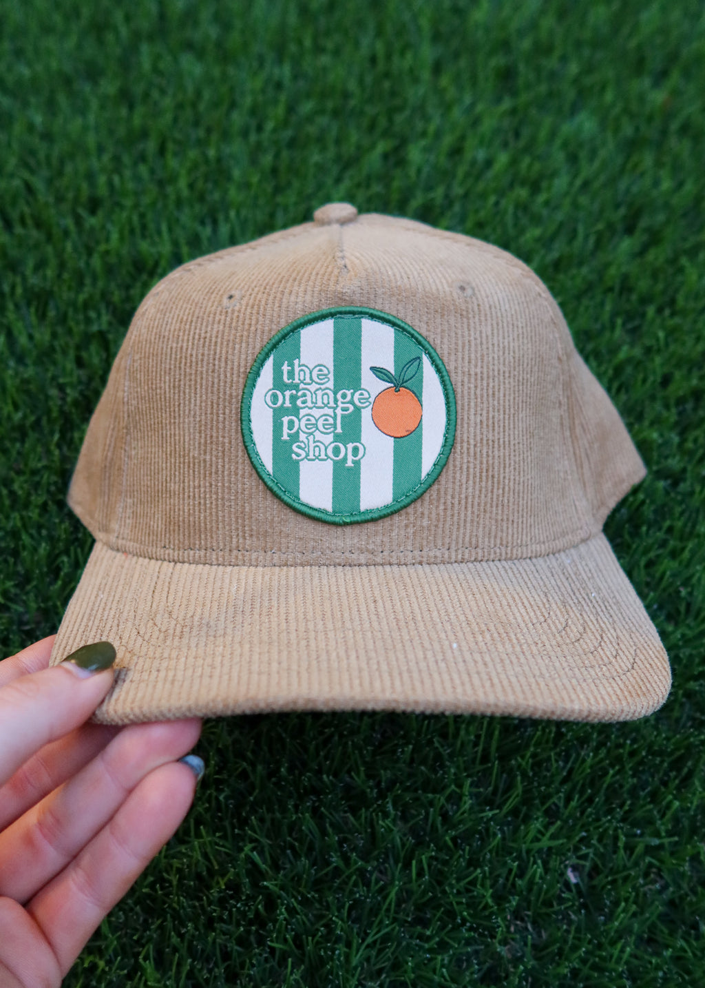 Tan Corduroy Trucker Hat