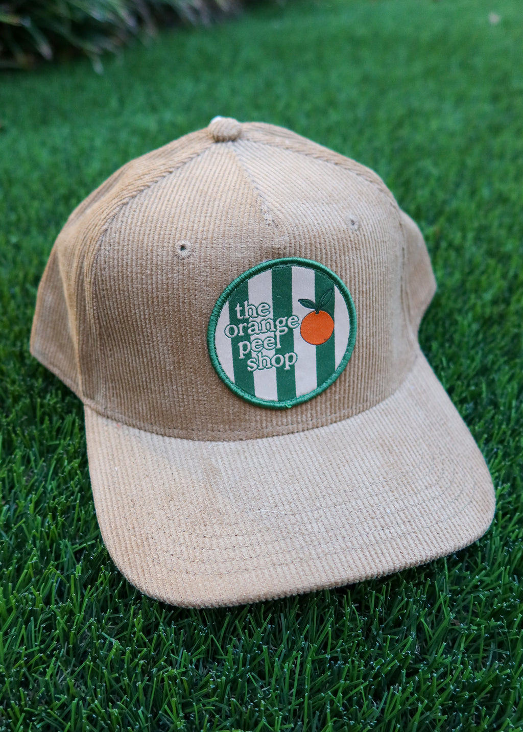 Tan Corduroy Trucker Hat