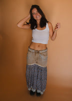 The Wildflower Denim Skirt