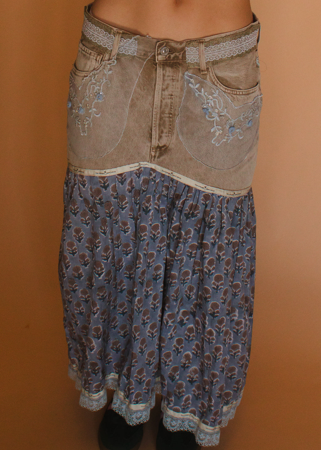 The Wildflower Denim Skirt