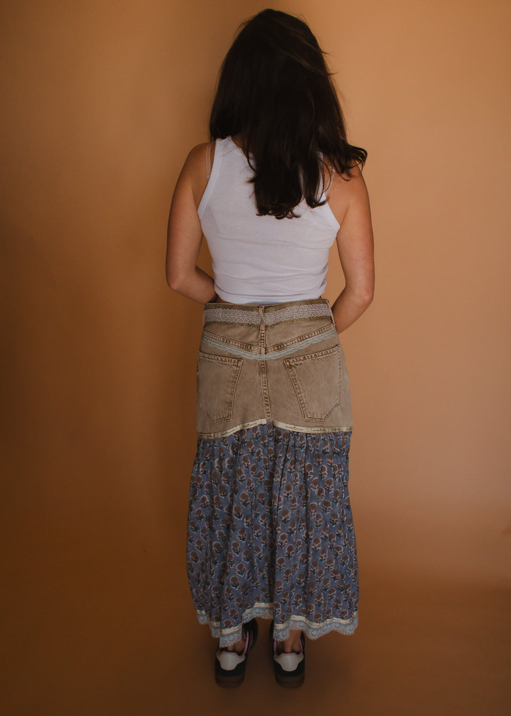 The Wildflower Denim Skirt