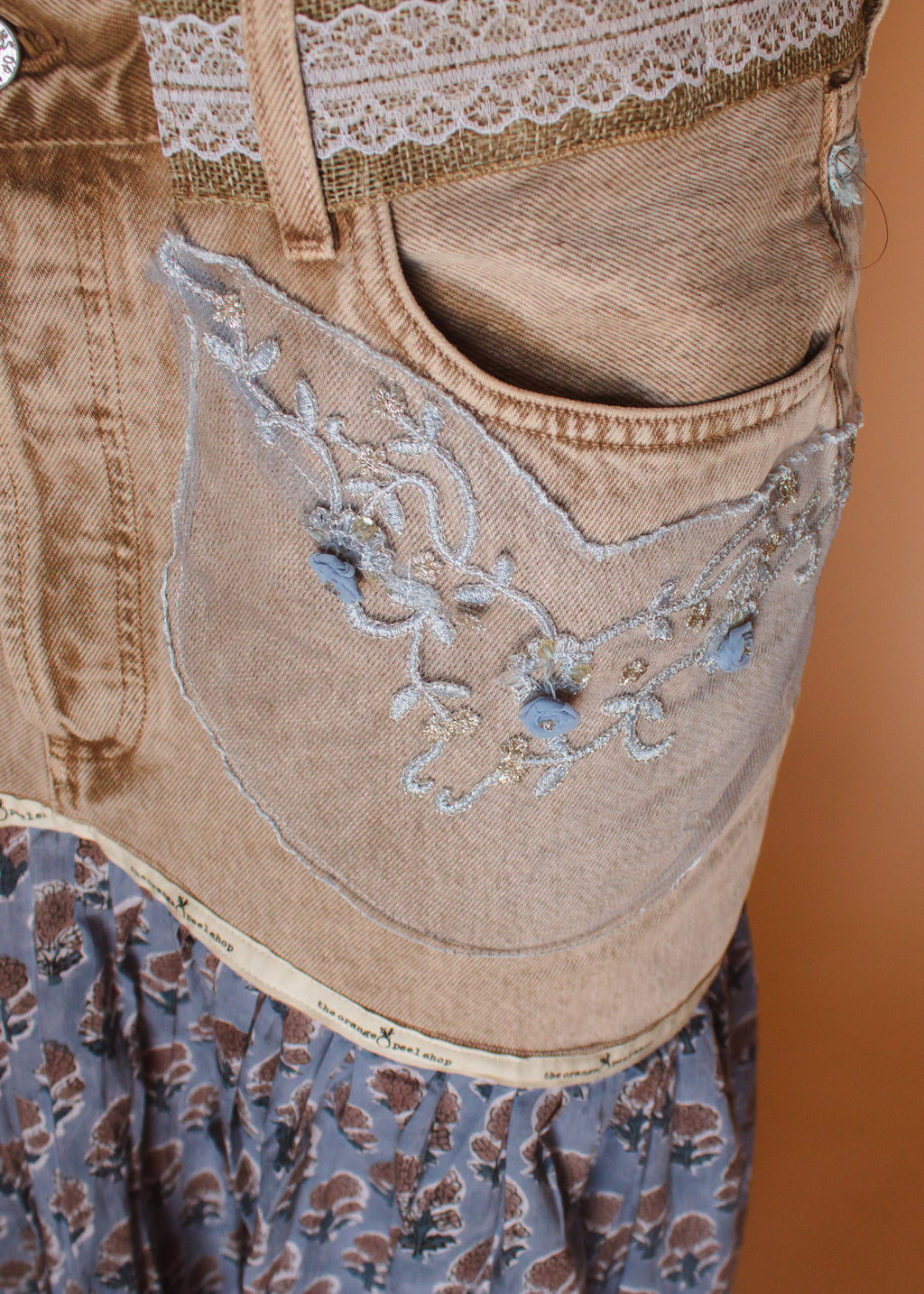 The Wildflower Denim Skirt