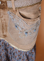 The Wildflower Denim Skirt