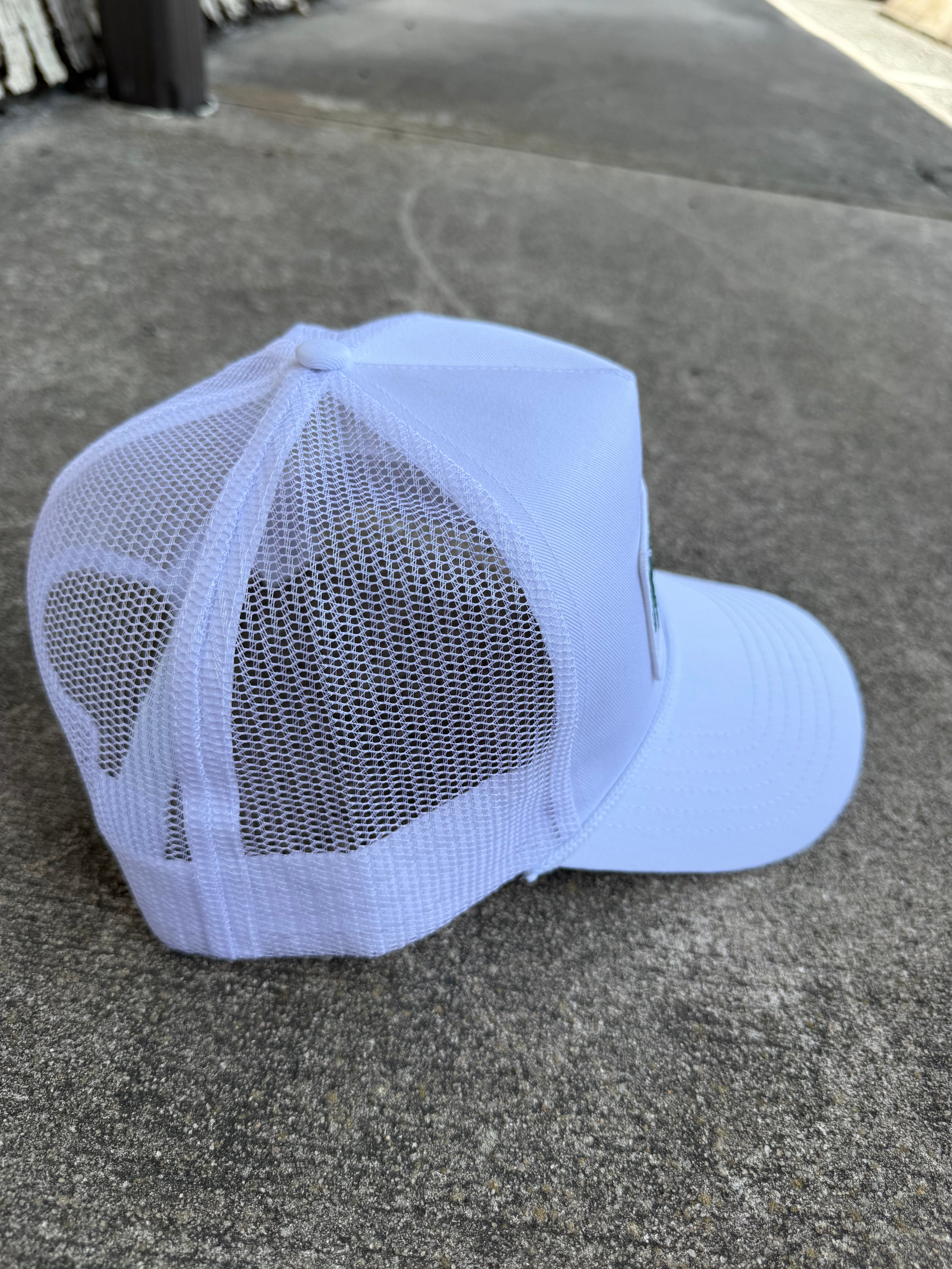 White License Plate Trucker Hat