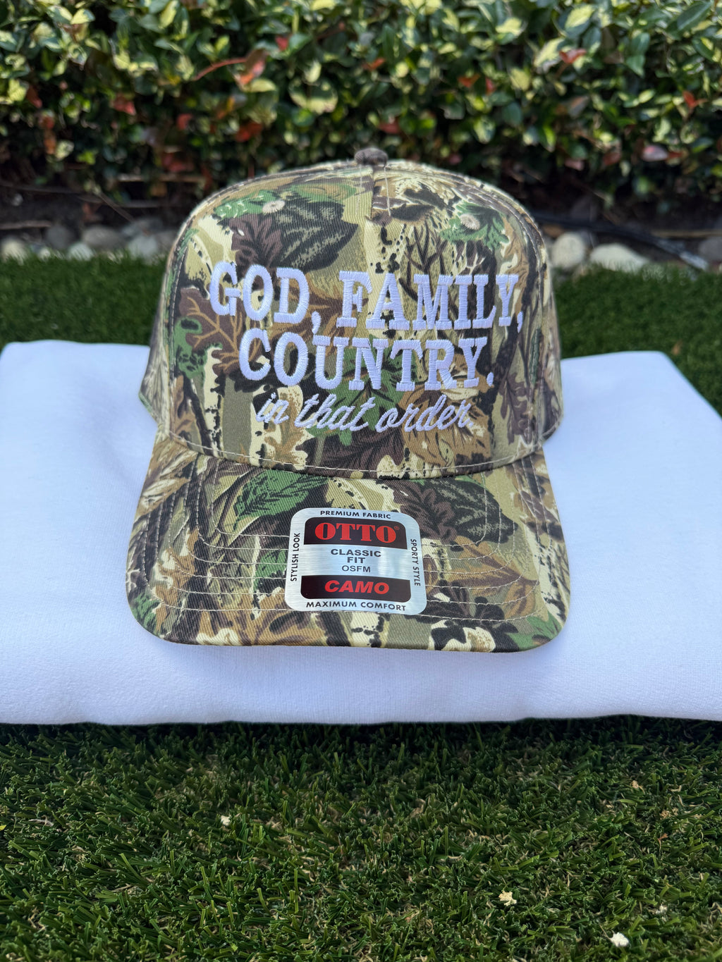 God, Family, Country Trucker Hat
