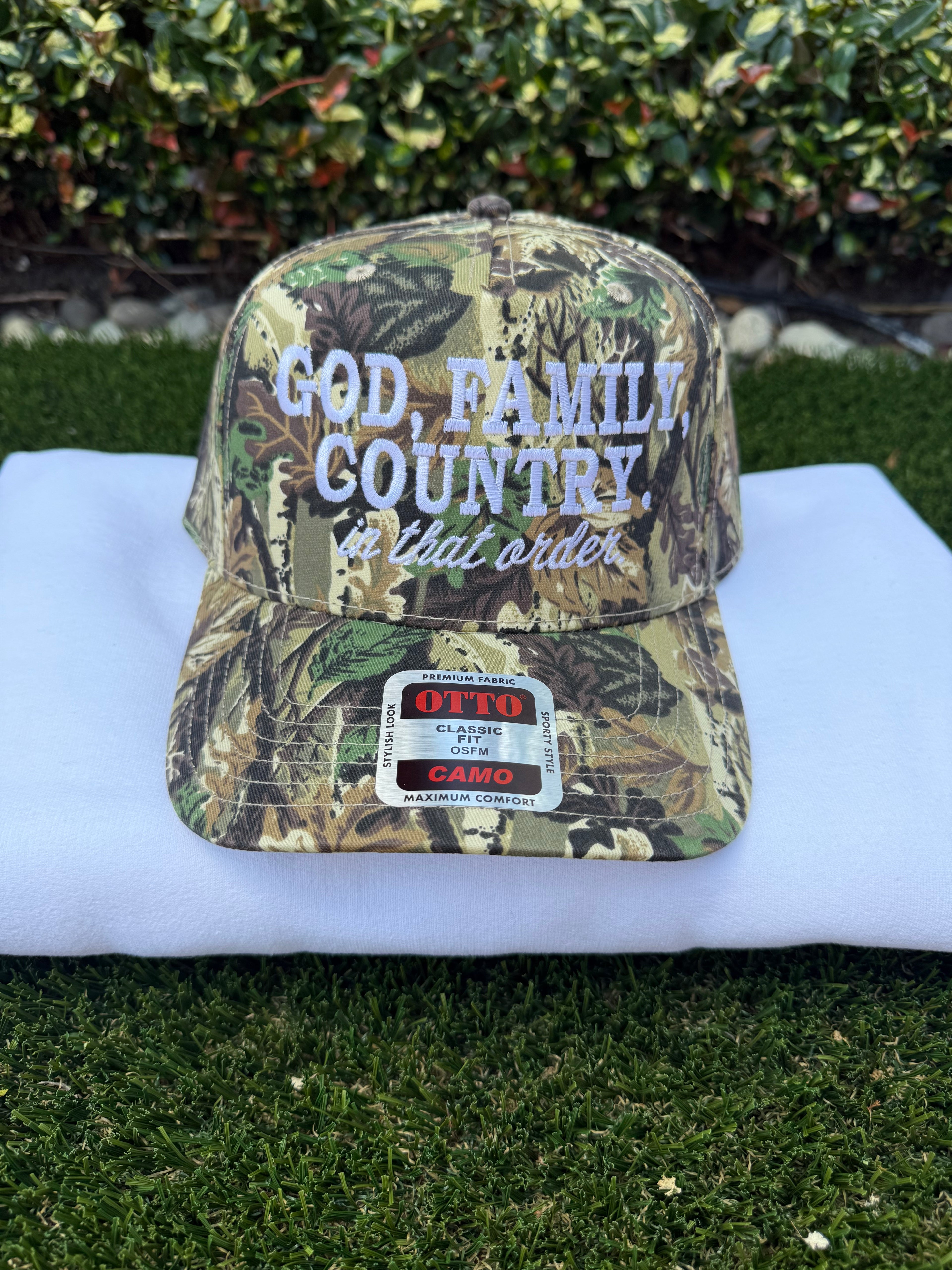 God, Family, Country Trucker Hat