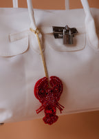 Lobster Beaded Bag Charm
