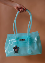 Turtle Beaded Bag Charm