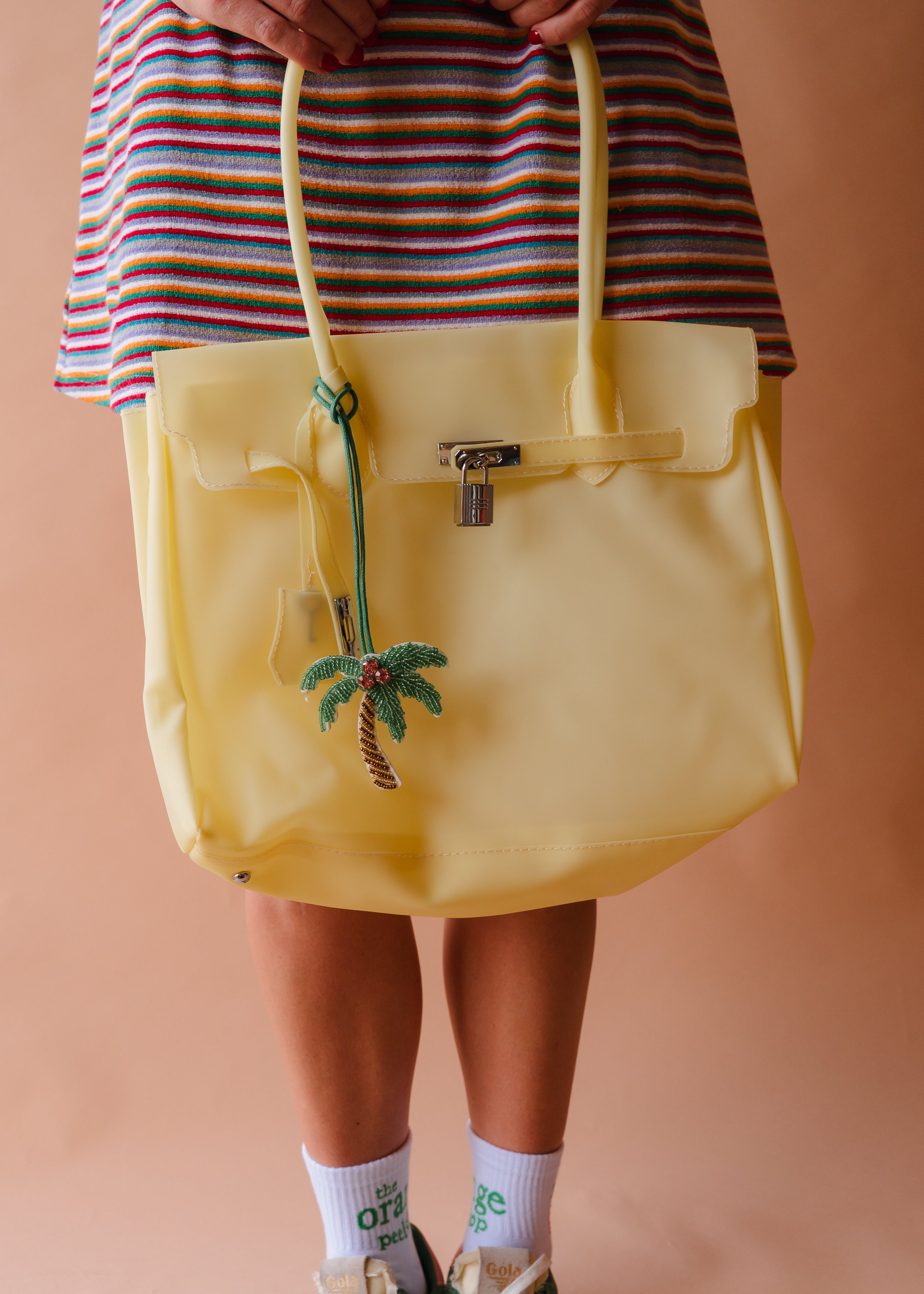 Palm Tree Beaded Bag Charm