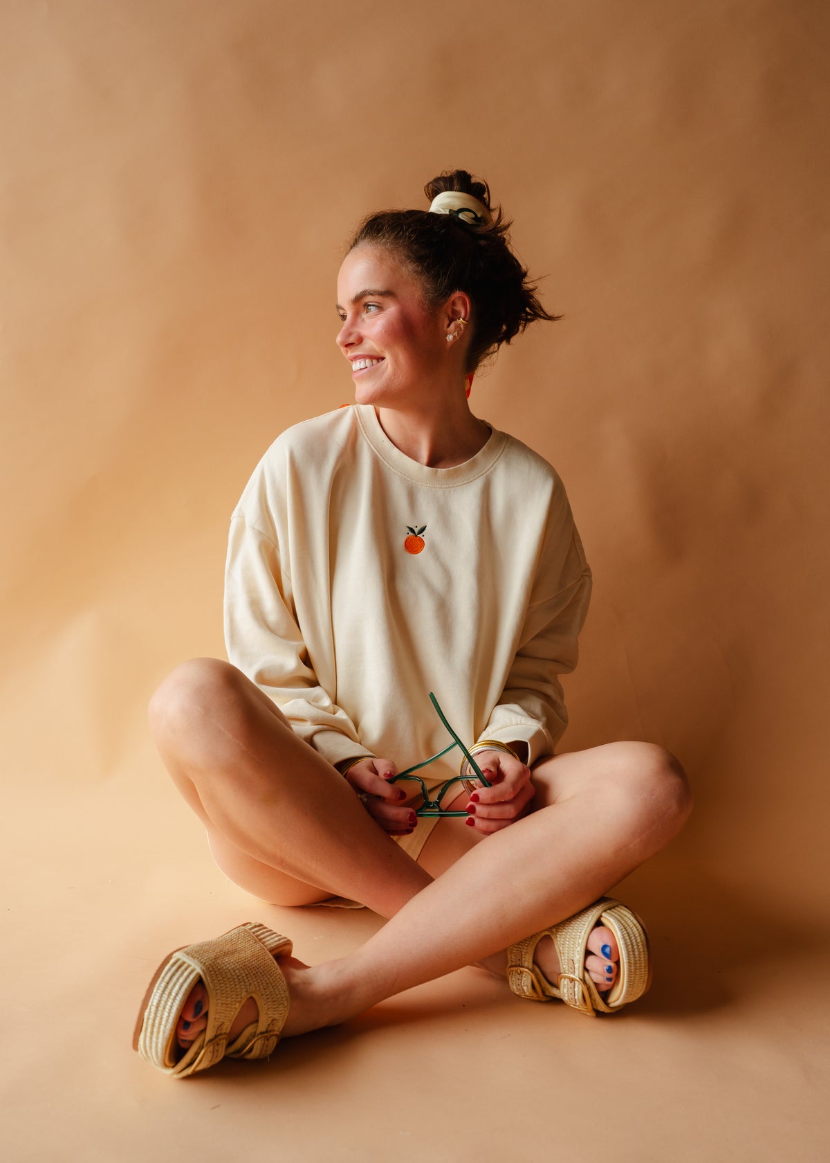 Orange Peel Sweat Set