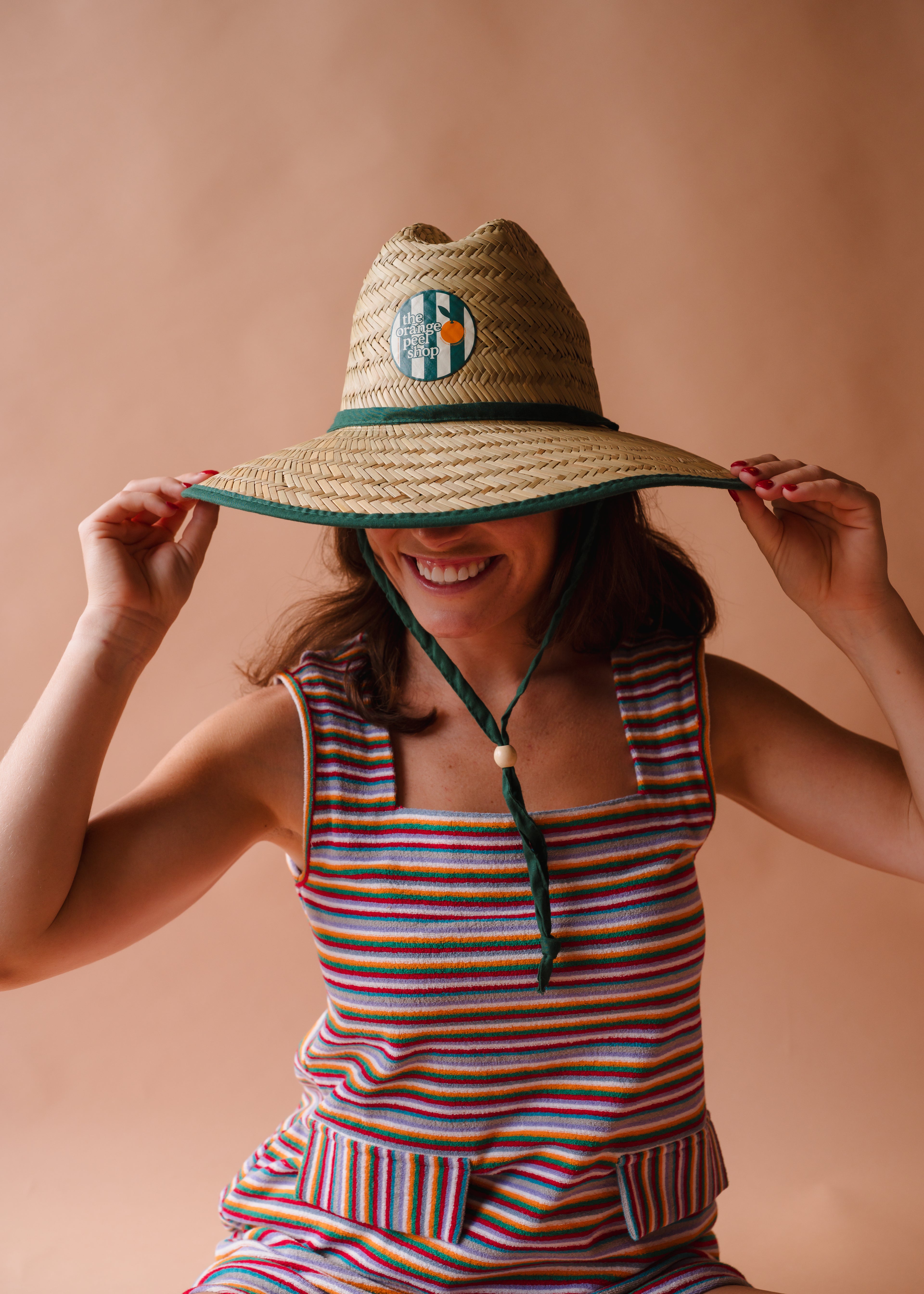 Orange Peel Straw Sunhat
