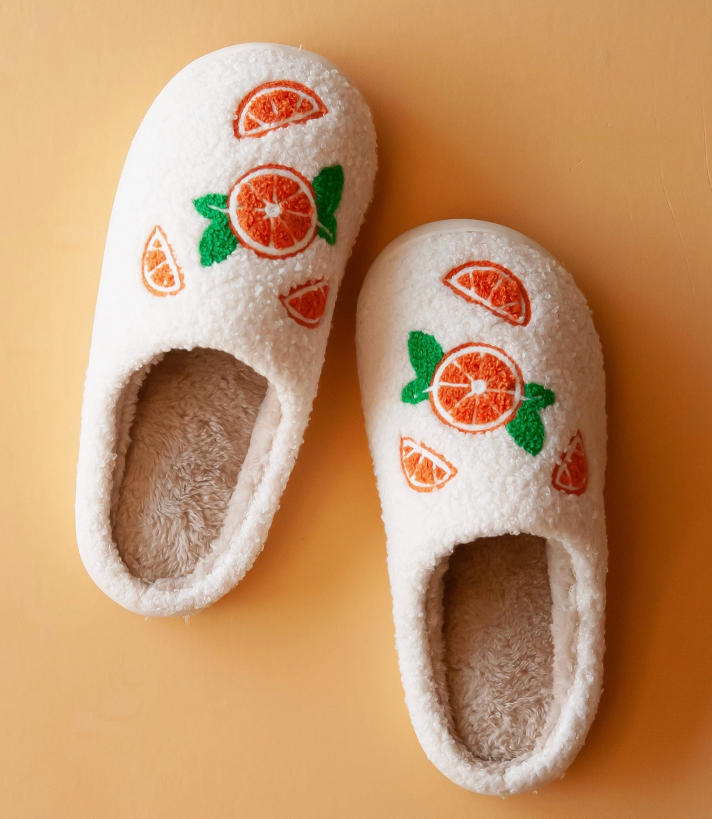Citrus Cozy Slippers