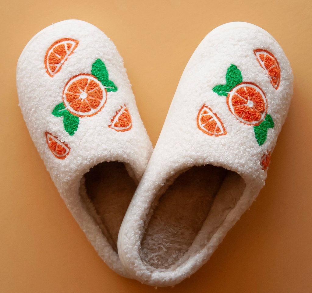 Citrus Cozy Slippers