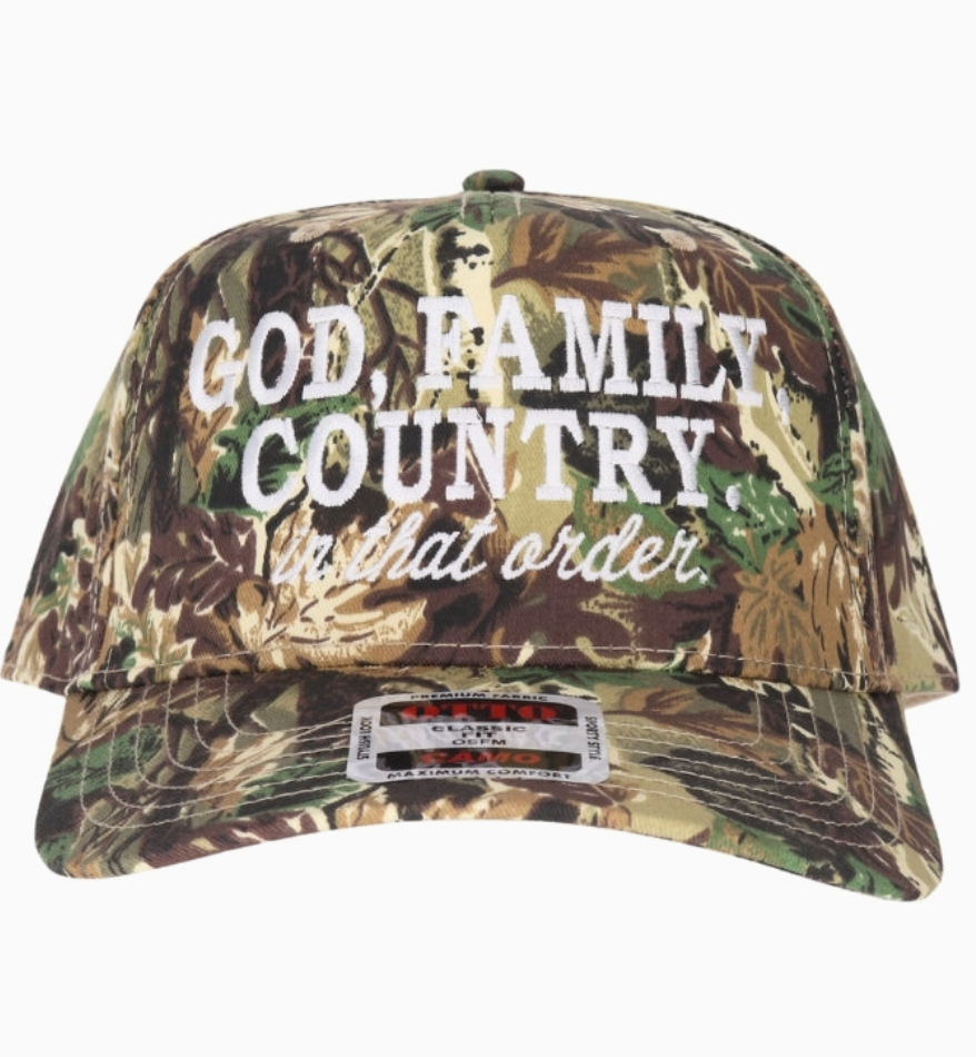 God, Family, Country Trucker Hat