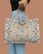 Tan Bandana Tote