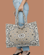 Tan Bandana Tote
