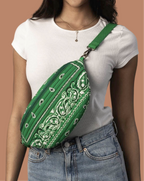 Green Bandana Crossbody