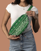 Green Bandana Crossbody